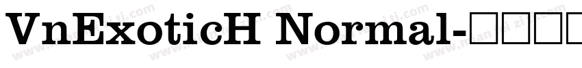 VnExoticH Normal字体转换